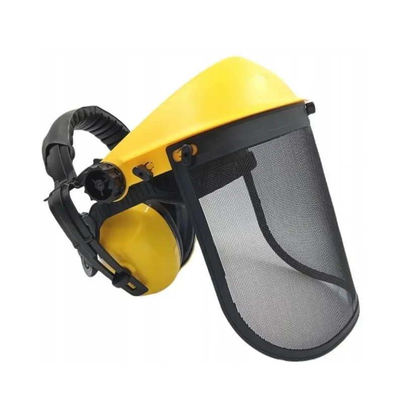 Redgum Safety Visor With Integrated Ear Muffs – Affordable, Comfort-Focused Protection For Landscaping Tasks 1