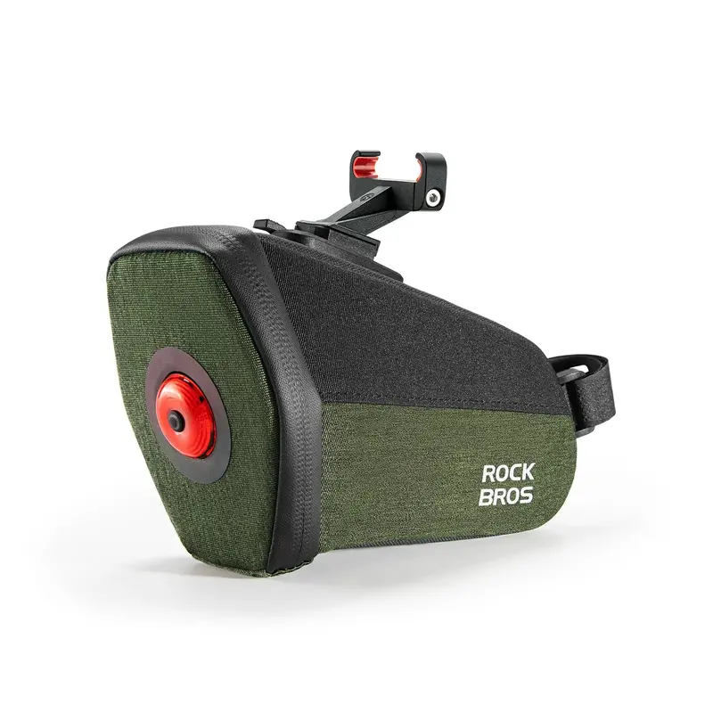 Reflective Cycling Tail Bag With Integrated Led Light 1