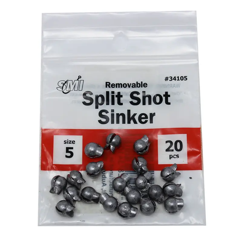 Removable Split Shot Sinkers – Reusable, Easy-On/Easy-Off Weight System 1