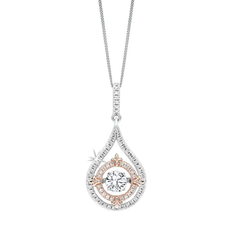Rhythm Of Love Cz Pendant – Sterling Silver 1