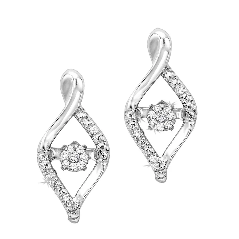 Rhythm Of Love Diamond Earrings – 0.08 Ct Total Weight 1