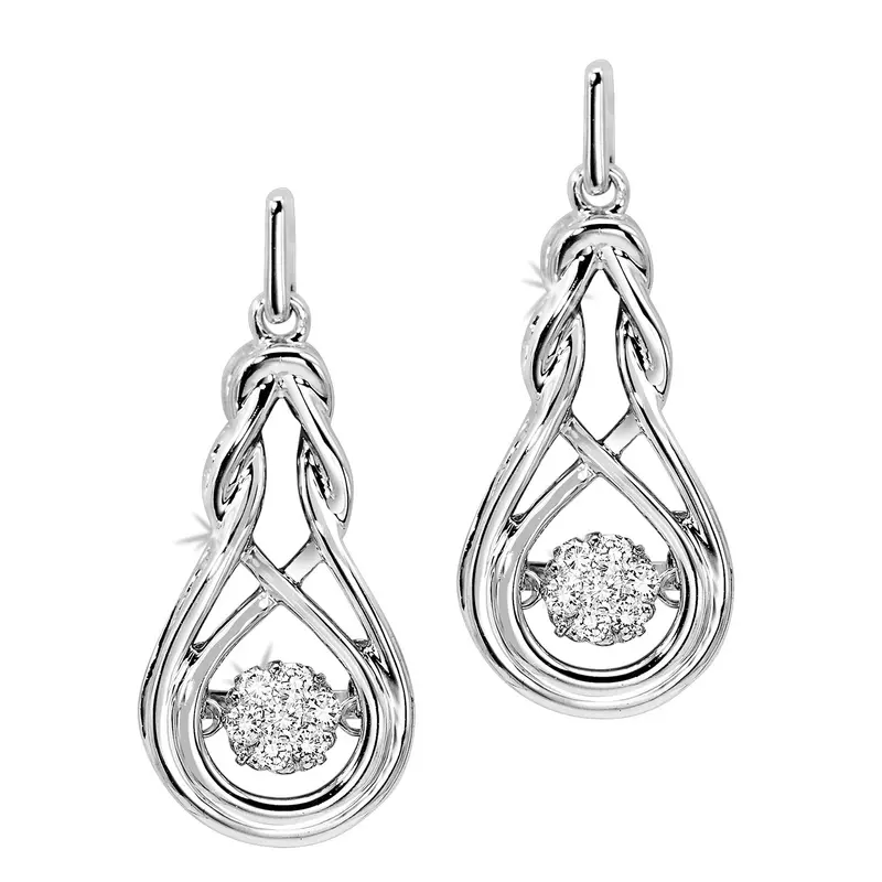 Rhythm Of Love Diamond Earrings – 0.14 Ct Total Weight 1