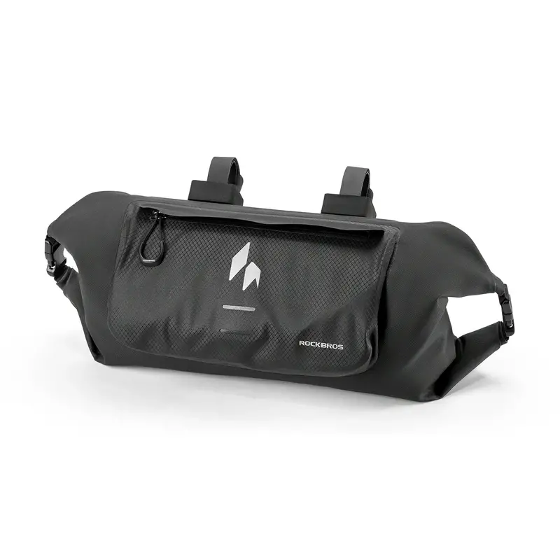 Ridemate 8L Waterproof Handlebar Bag With Dual-Zip Access & Expandable Volume 1