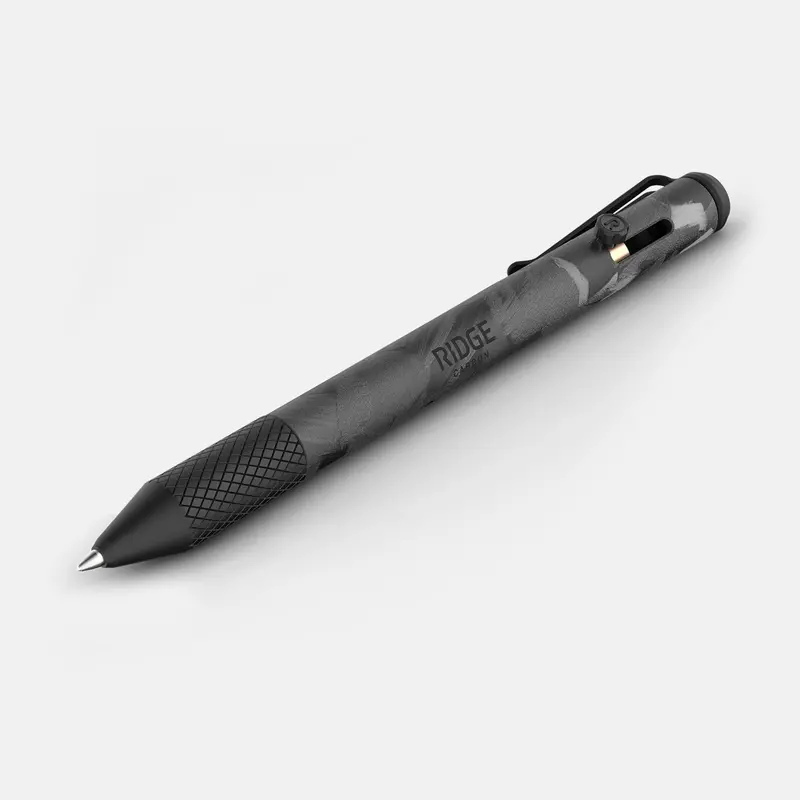 Ridge Bolt Action Pen – Forged Carbon Edition 1