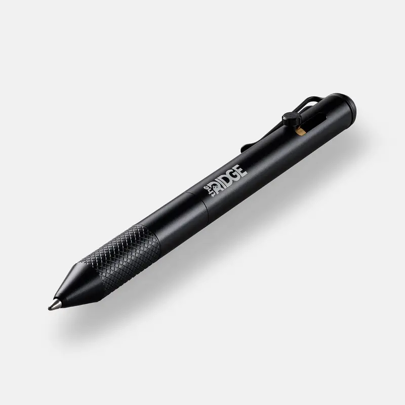 Ridge Bolt Action Pen – Glossy Royal Black Finish 1
