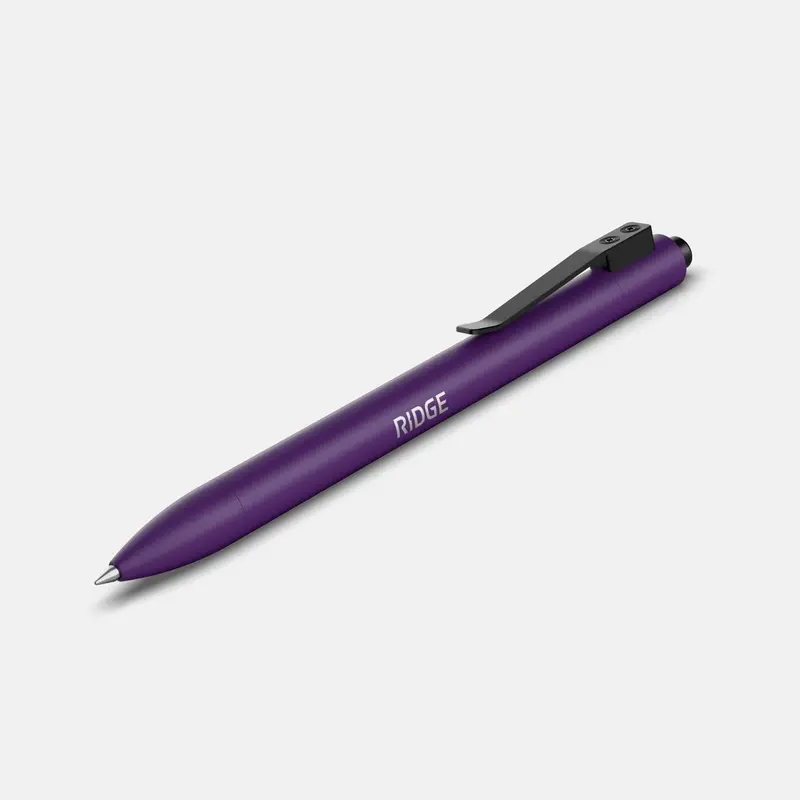 Ridge Click Pen Featuring Alaska Twilight Design 1