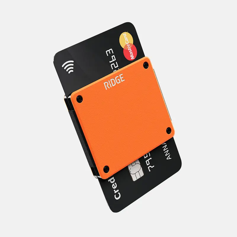 Ridge Lite Minimalist Wallet In Basecamp Orange 1
