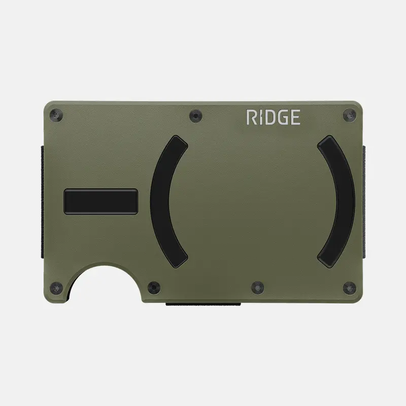Ridge Magsafe Wallet In Matte Olive 1