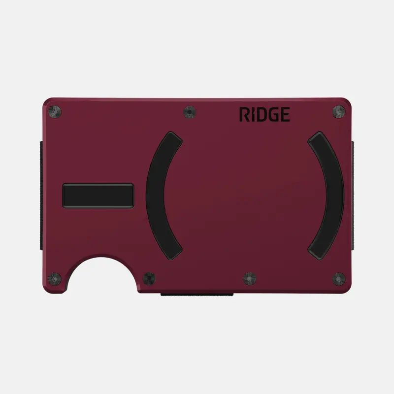 Ridge Magsafe Wallet – Oxblood Leather 1
