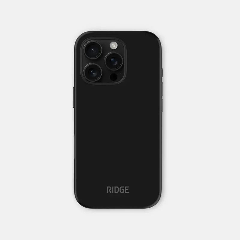 Ridge Matte Black Iphone 16 Pro Case 1