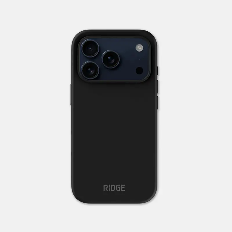 Ridge Matte Black Phone Case For Iphone 17 Pro 1