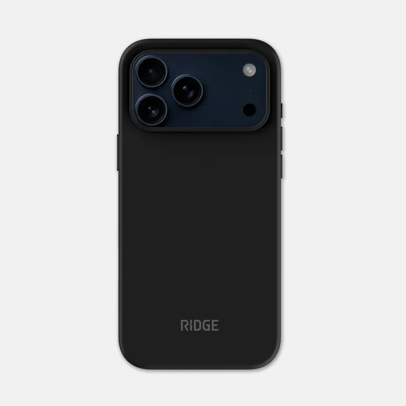 Ridge Matte Black Phone Case For Iphone 17 Pro Max 1