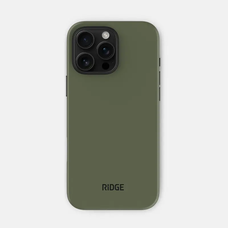Ridge Matte Olive Iphone 16 Pro Max Case 1