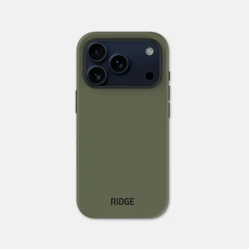 Ridge Matte Olive Phone Case For Iphone 17 Pro 1