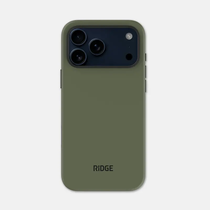 Ridge Matte Olive Phone Case For Iphone 17 Pro Max 1