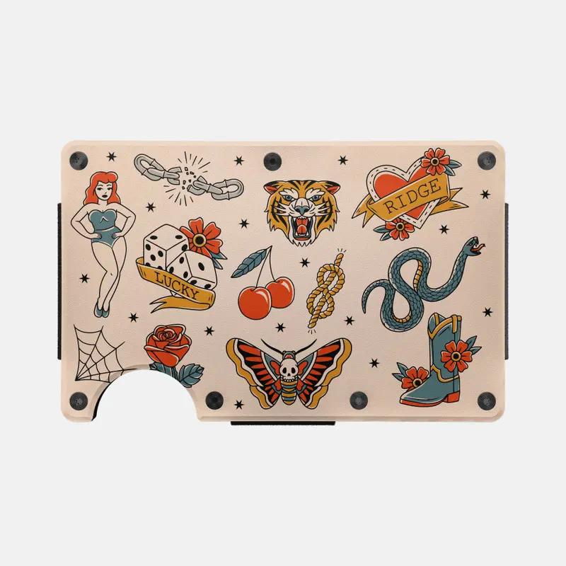 Ridge Minimalist Wallet – Traditional Flash Design – Colored Accent 1