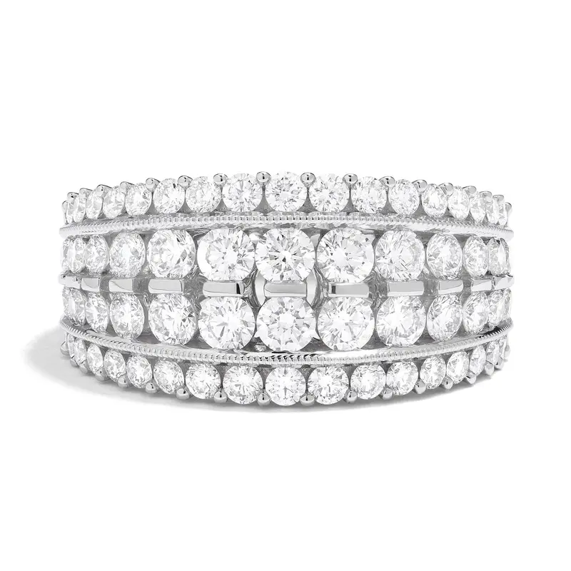 Robert Irwin Couture Alma Duchess Diamond Band – Elegant Contoured Style 1