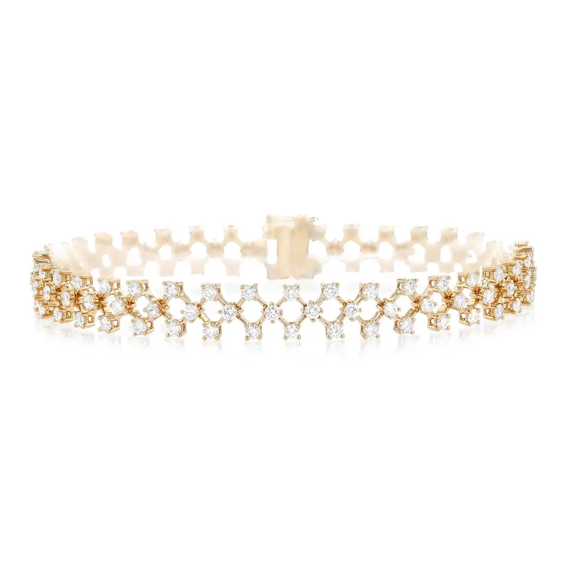 Robert Irwin Couture Silk Mesh Diamond Accent Bracelet 1