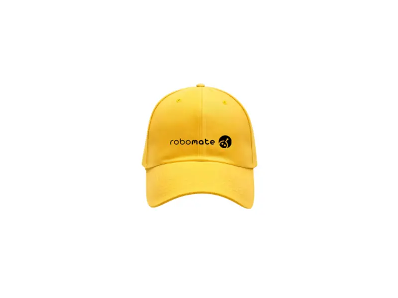 Robomate Adjustable Yellow Baseball Cap 1