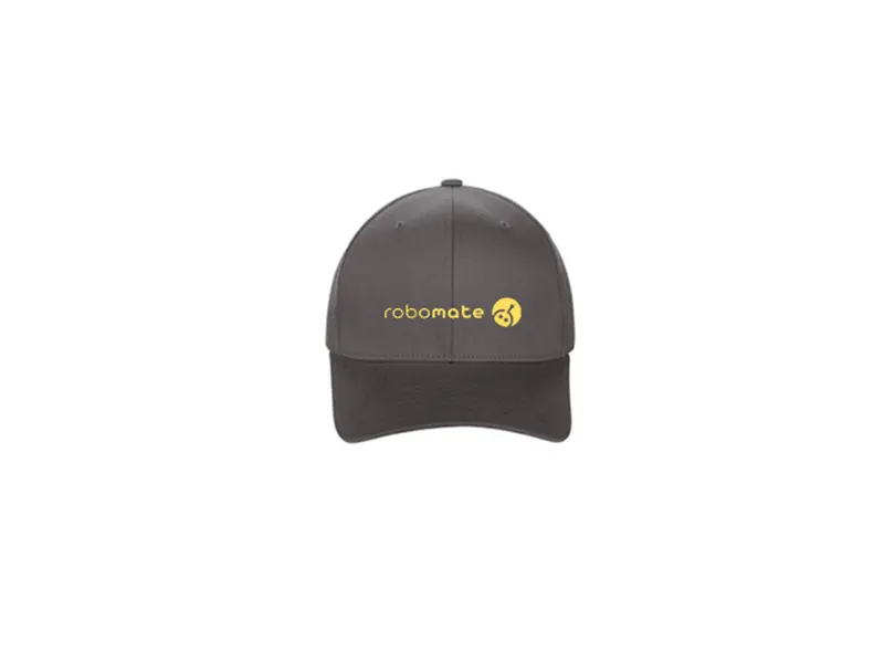 Robomate Classic Grey Structured Baseball Cap 1