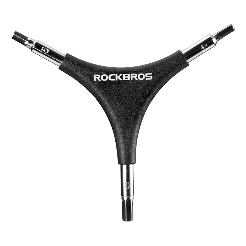 Rockbros 3-Piece Steel Hex Wrench Set – 4Mm/5Mm/6Mm With Pvc Grip Handles 1