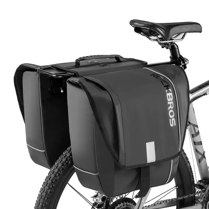 Rockbros 30L Waterproof Rear Rack Panniers — Heavy-Duty, Dual-Bag Bicycle Luggage System 1