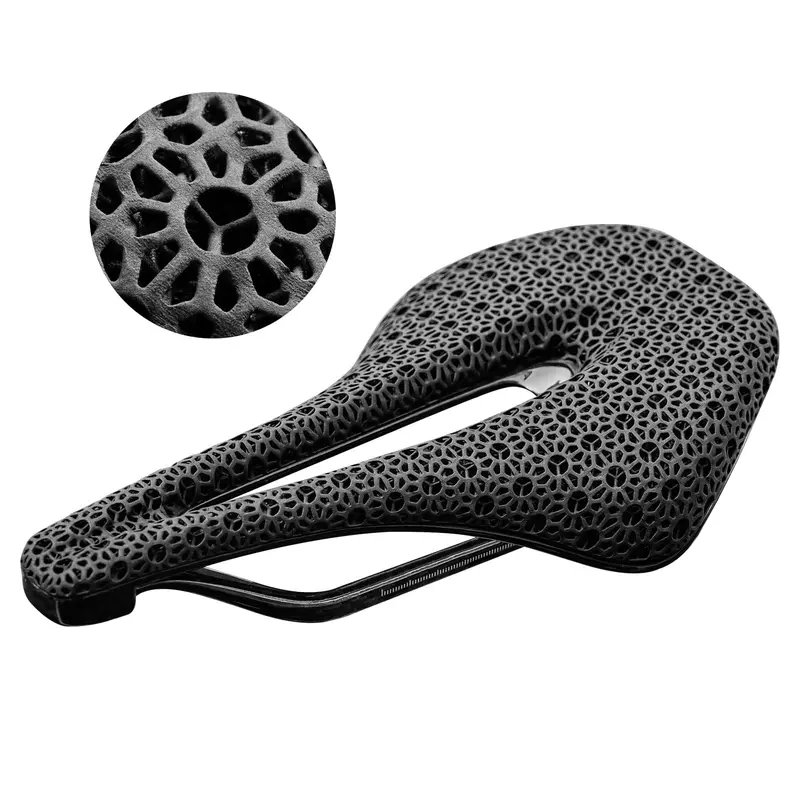 Rockbros 3D-Printed Carbon Fiber Bike Saddle – Ergonomic Ultralight Performance Seat 1