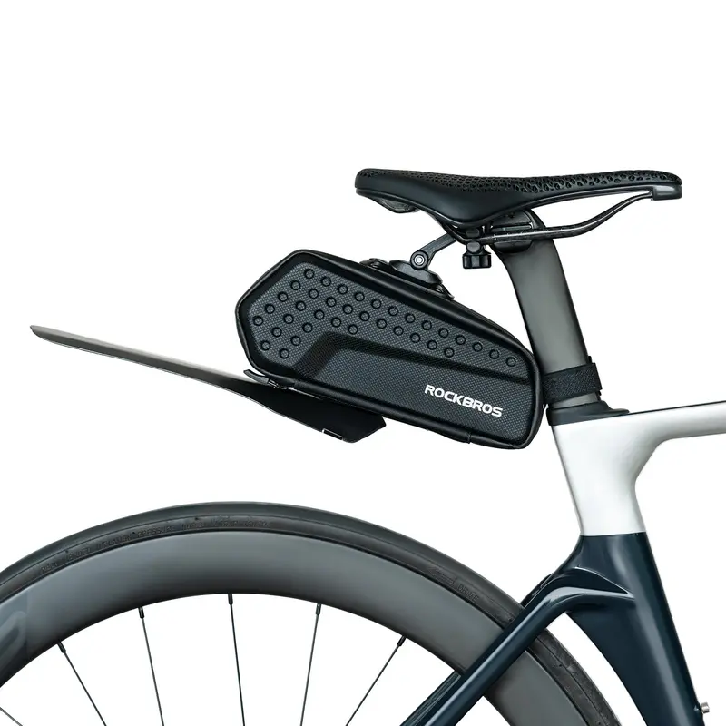 Rockbros 3D Saddle Bag With Mudguard – Waterproof Bike Seat Pack 1