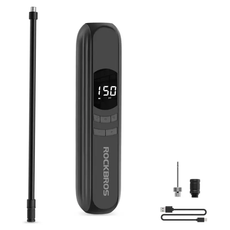 Rockbros A10 Digital E-Bike Tire Pump – 150 Psi Precision Inflation 1