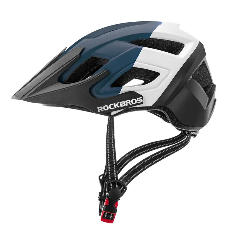 Rockbros Adjustable Mountain And Road Bike Helmet With Removable Visor & Replacement Pads 1
