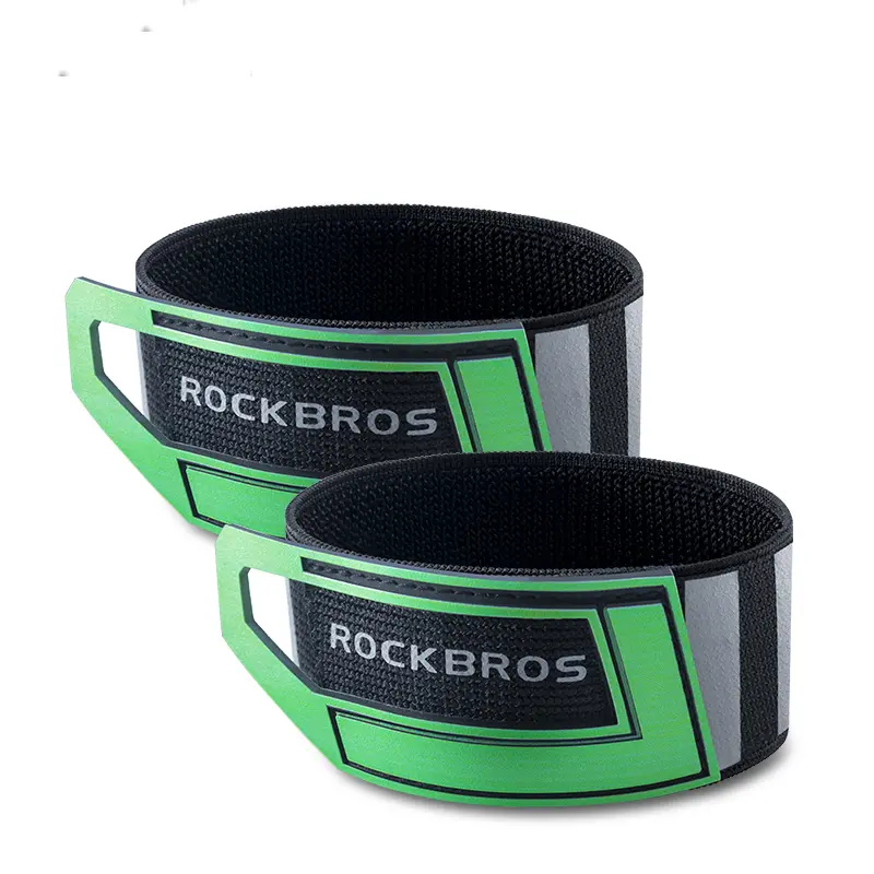 Rockbros Anti-Slip Chain Guard Straps – Adjustable Reflective Cycling Leg Bands 4