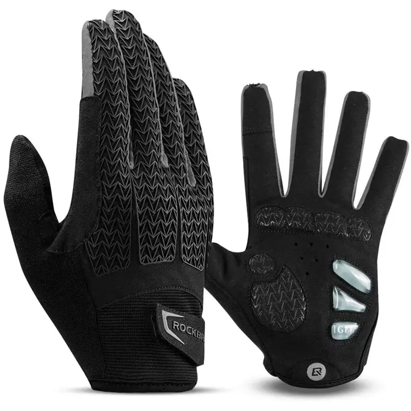 Rockbros Anti-Slip Winter Bike Gloves – Windproof, Warm, And Breathable For Cycling & Running 9