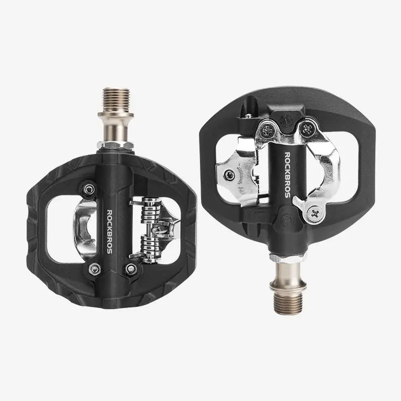 Rockbros Dual-Function Spd Bike Pedals – Mtb And Road Compatible 1
