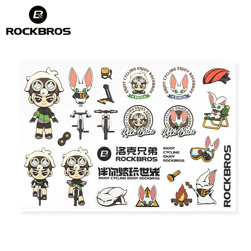 Rockbros Element Sticker Pack – Limited-Edition Brand Decals (3-Piece Set) 1