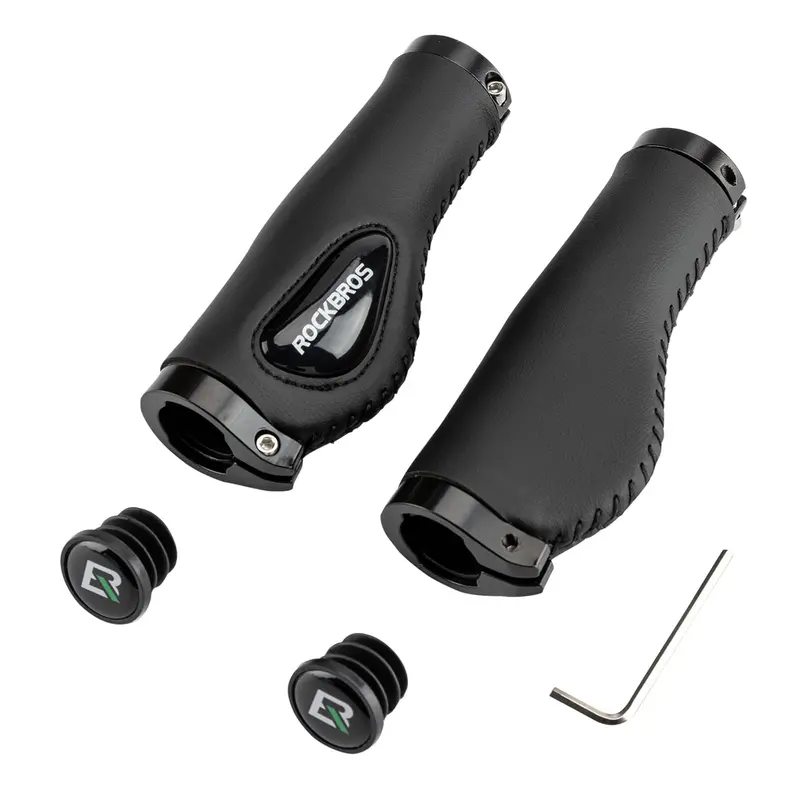 Rockbros Ergonomic Dual-Lock Gel Handlebar Grips For Comfort & Control 1