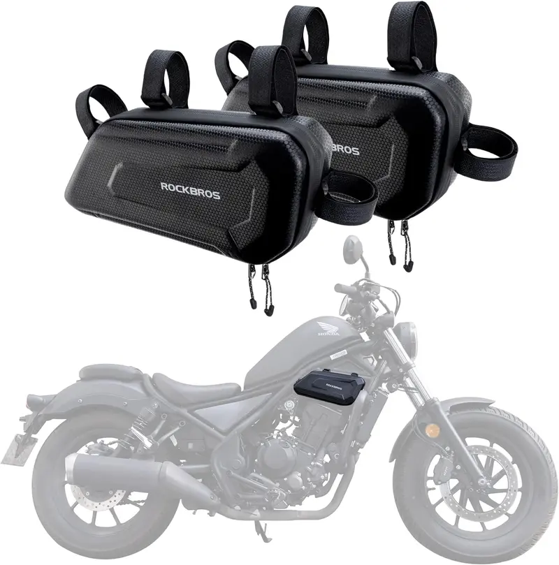 Rockbros Eva Hard-Shell Triangle Side Bag — Water-Resistant Motorcycle Tool Carrier 1