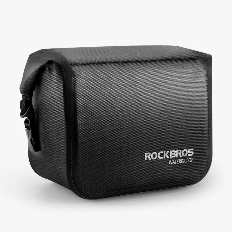 Rockbros Foldable Waterproof Front Handlebar Bike Basket – Convertible Shoulder Carry Bag 1
