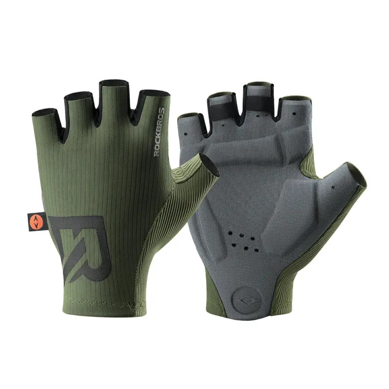 Rockbros Gel-Padded Half-Finger Cycling Gloves With Elastic Interface® Comfort