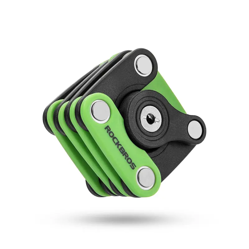 Rockbros Hamburger-Fold Anti-Theft Bicycle Lock – Compact Folding Security 1