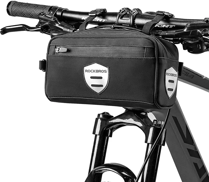 Rockbros Handlebar Frame Bag With Detachable Shoulder Strap – Cycling Storage Pack 1