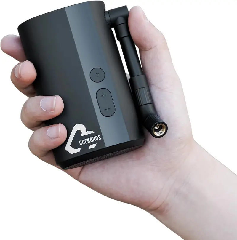 Rockbros High-Pressure Mini Floor Pump – 150 Psi, Digital Gauge & Auto Cutoff 1