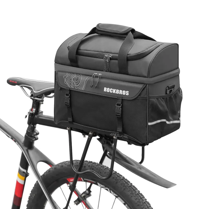 Rockbros Insulated Rear Bike Cooler Bag – 11L Rack-Mounted Pannier For Chilled Transport 1