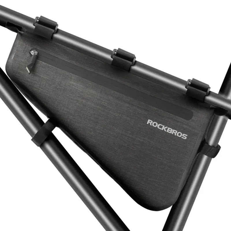 Rockbros Large 5–8L Waterproof Triangle Frame Bag For Bikepacking Adventures 2