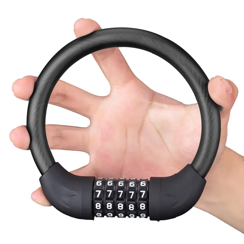 Rockbros Lightweight 5-Digit Combo Cable Lock – Portable Bike Security 1