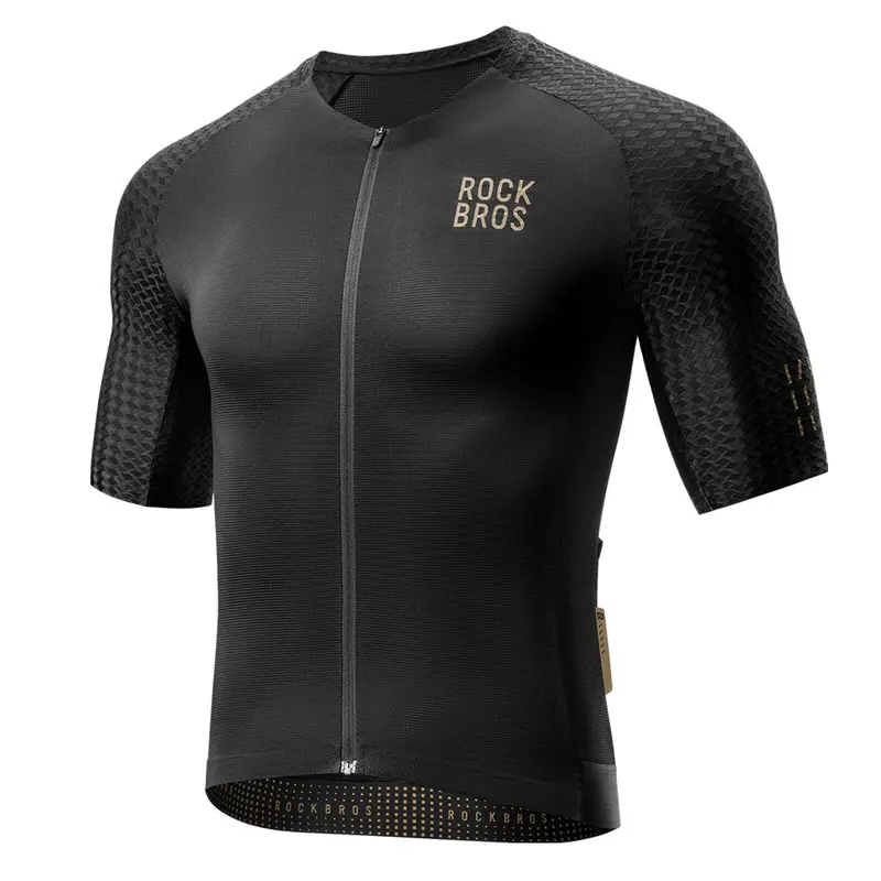 Rockbros Men’S Diamond-Weave Short-Sleeve Cycling Jersey 1
