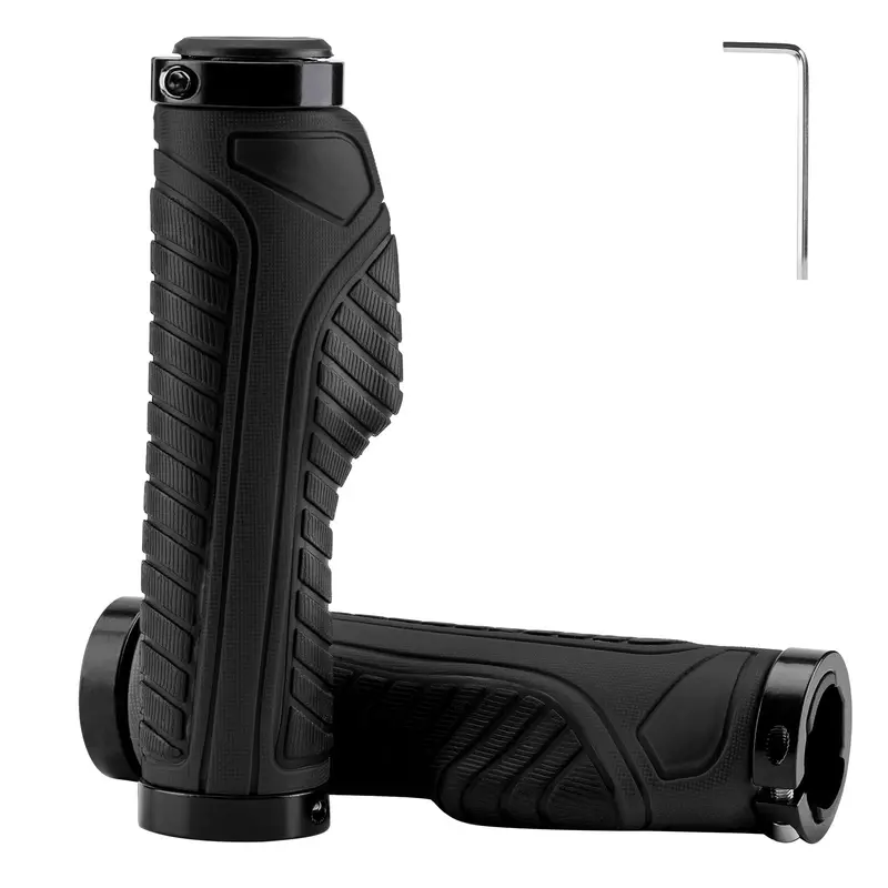 Rockbros Mtb Handlebar Grips — Durable, Textured Rubber Grips For Off-Road Control 1