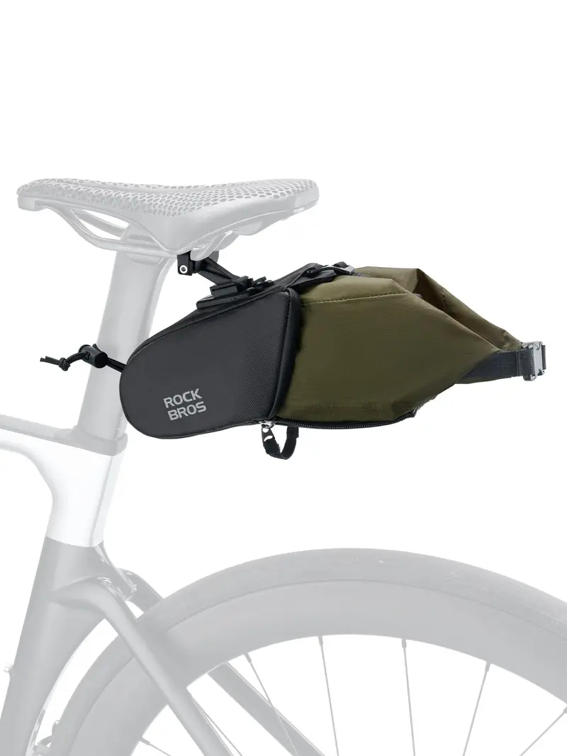 Rockbros Quick-Release Saddle Bag – 0.8–1.3L Bike Seat Pouch 1