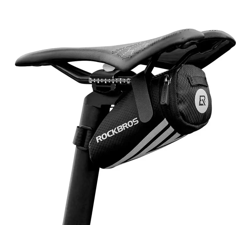 Rockbros Slim Under-Saddle Cycling Bag – Low-Profile Seat Post Storage 1
