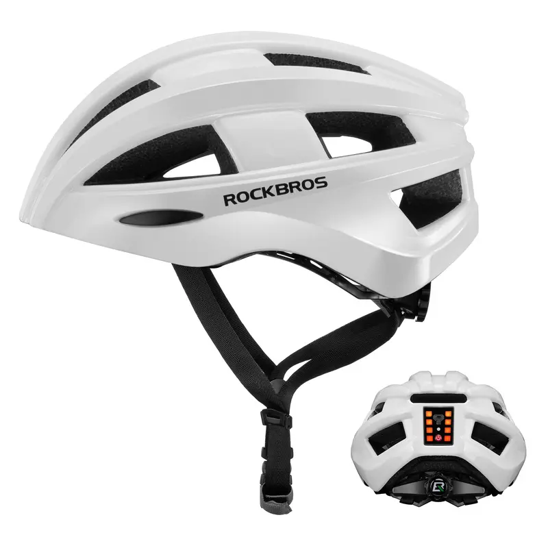 Rockbros Ultralight Cycling Helmet – Integrated Rear Light & Eps+Pc Molded Shell 1