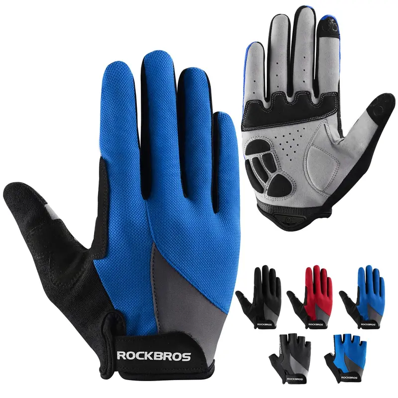 Rockbros Unisex Gel-Pad Cycling Gloves – Breathable Road & Mountain Bike Performance 6